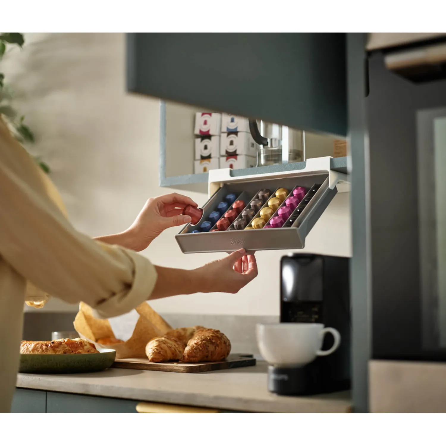 Joseph Joseph CupboardStore Under-Shelf Coffee Pod Drawer