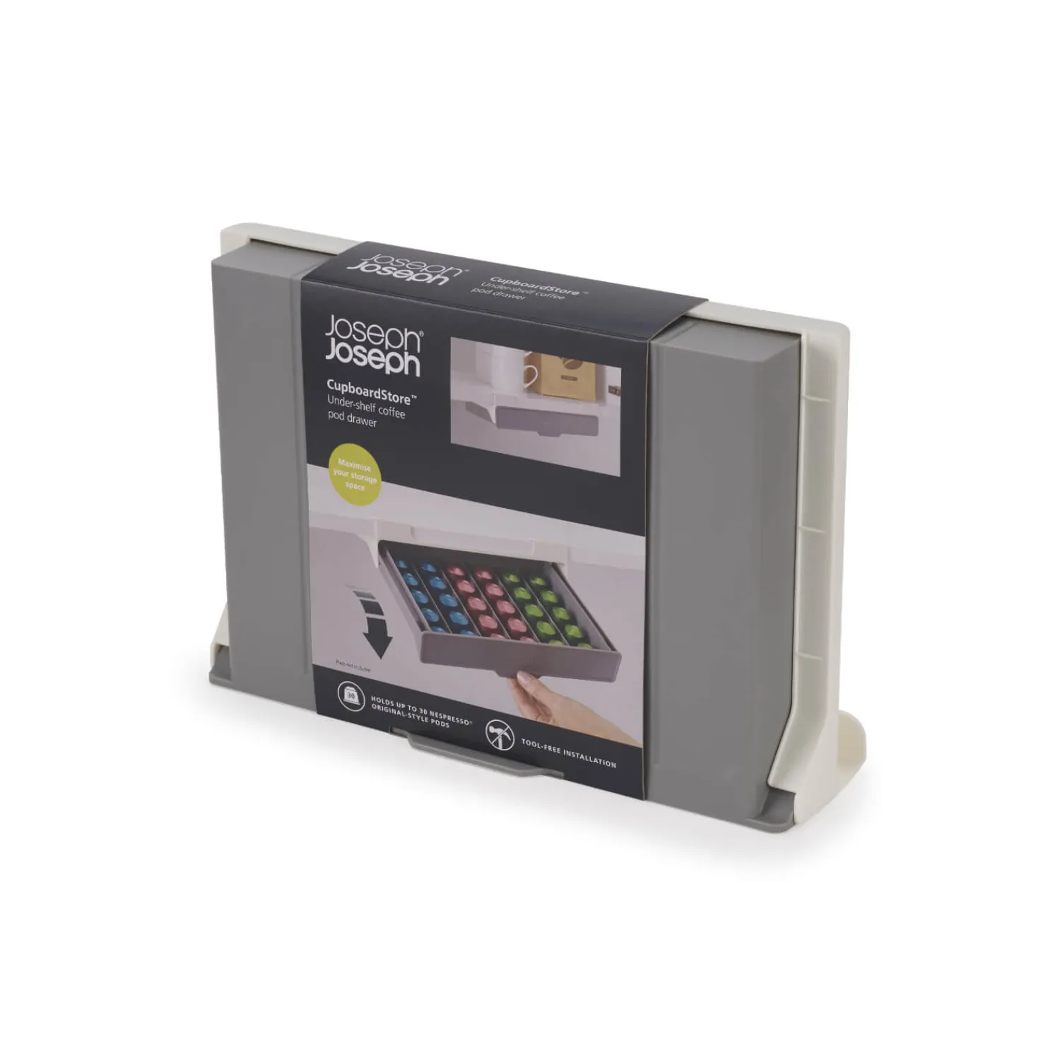 Joseph Joseph CupboardStore Under-Shelf Coffee Pod Drawer