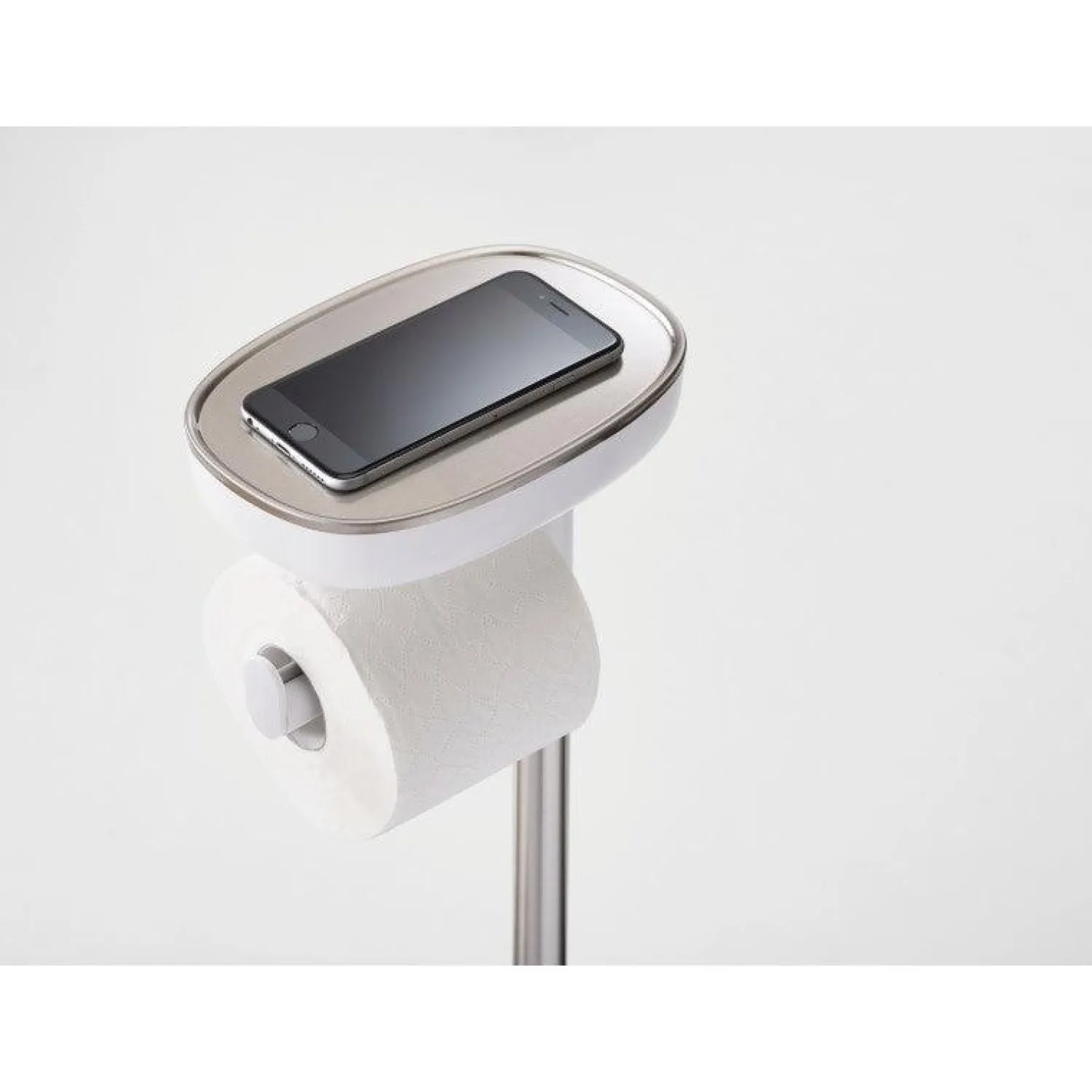 Joseph Joseph EasyStore Plus Standing Toilet Paper Holder - Steel