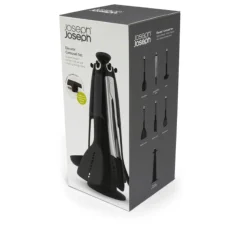 Joseph Joseph Elevate 6 Piece Carousel Utensil Set With Tongs - Grey