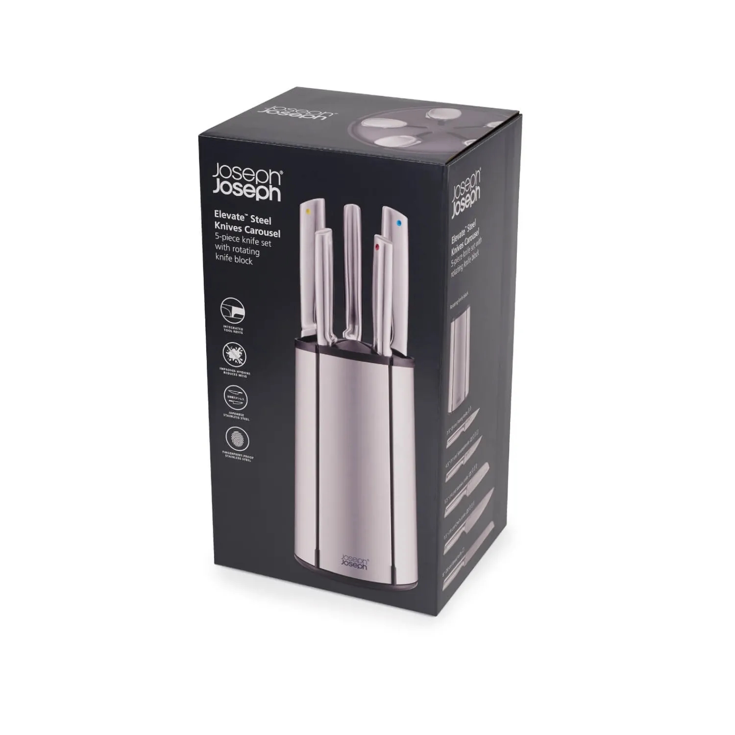 Joseph Joseph Elevate Steel Knives Carousel 5-Piece Set