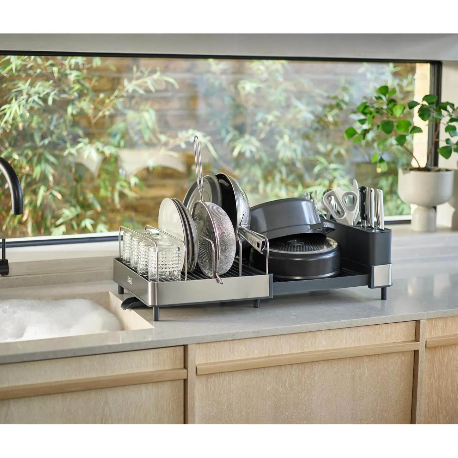 Joseph Joseph Extend Max Stainless Steel Expandable Dish Rack