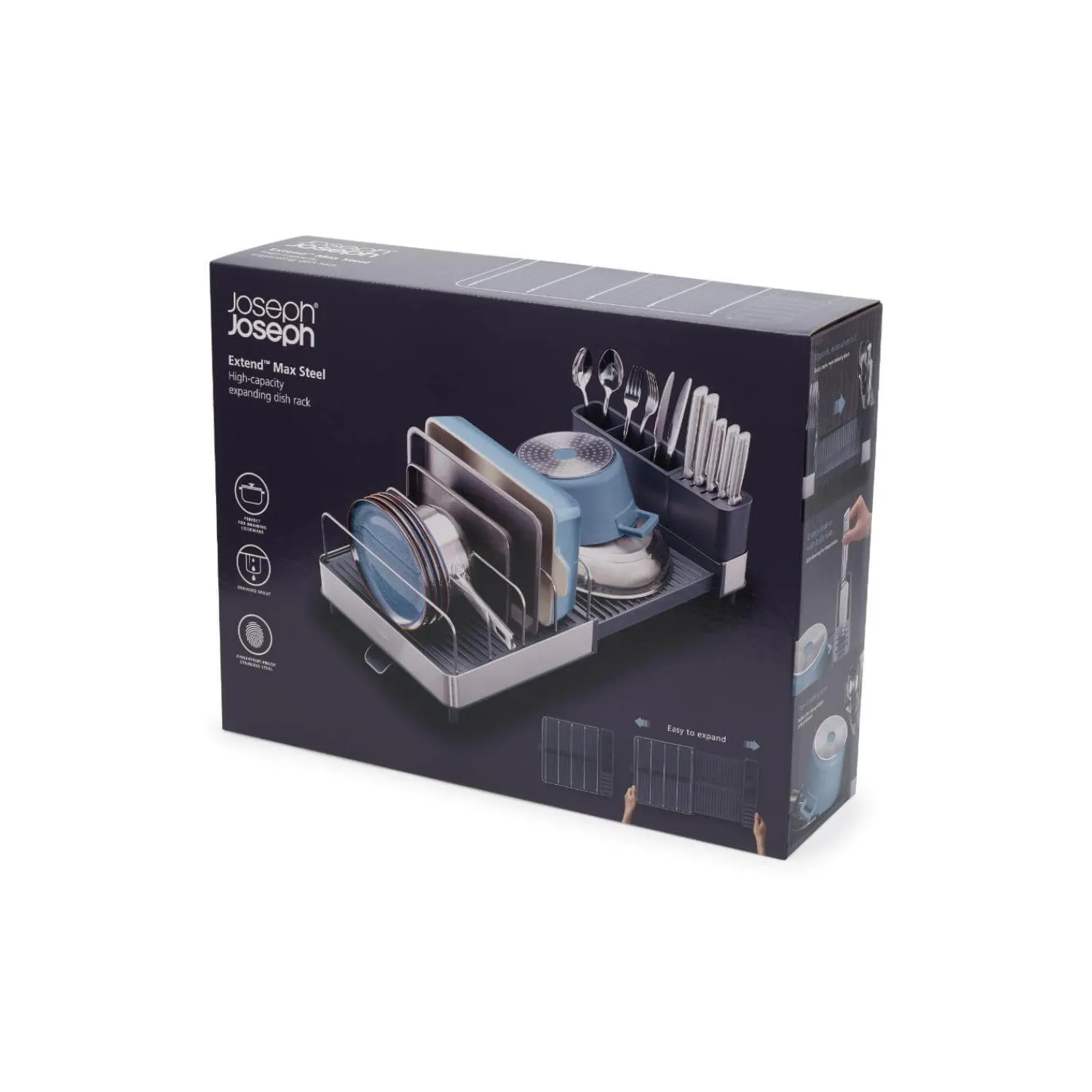 Joseph Joseph Extend Max Stainless Steel Expandable Dish Rack