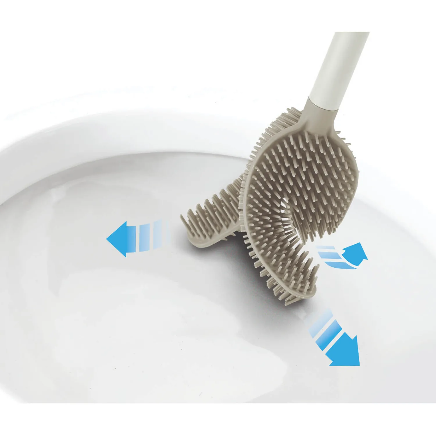 Joseph Joseph Flex 360 Advanced Toilet Brush & Holder - Ecru