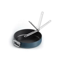 Joseph Joseph Space 28cm Non-Stick Folding Handle Frying Pan - Midnight Blue