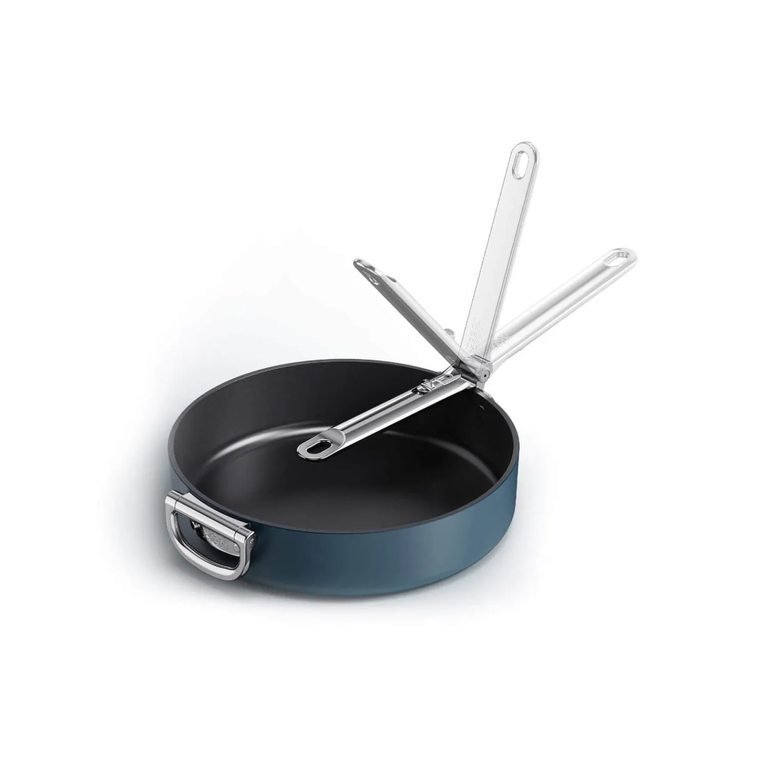 Joseph Joseph Space 28cm Non-Stick Folding Handle Frying Pan - Midnight Blue