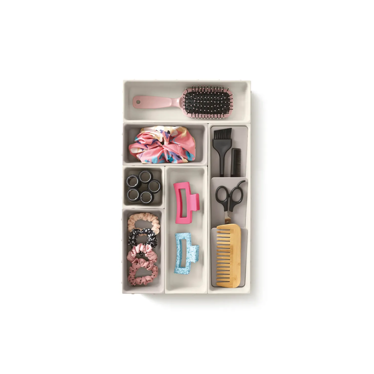 Joseph Joseph Viva 7-Piece Make-Up Drawer Organiser Set - Shell