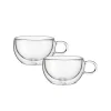 Judge Duo Double Walled 2-Piece Form Espresso Glass Set - 75ml