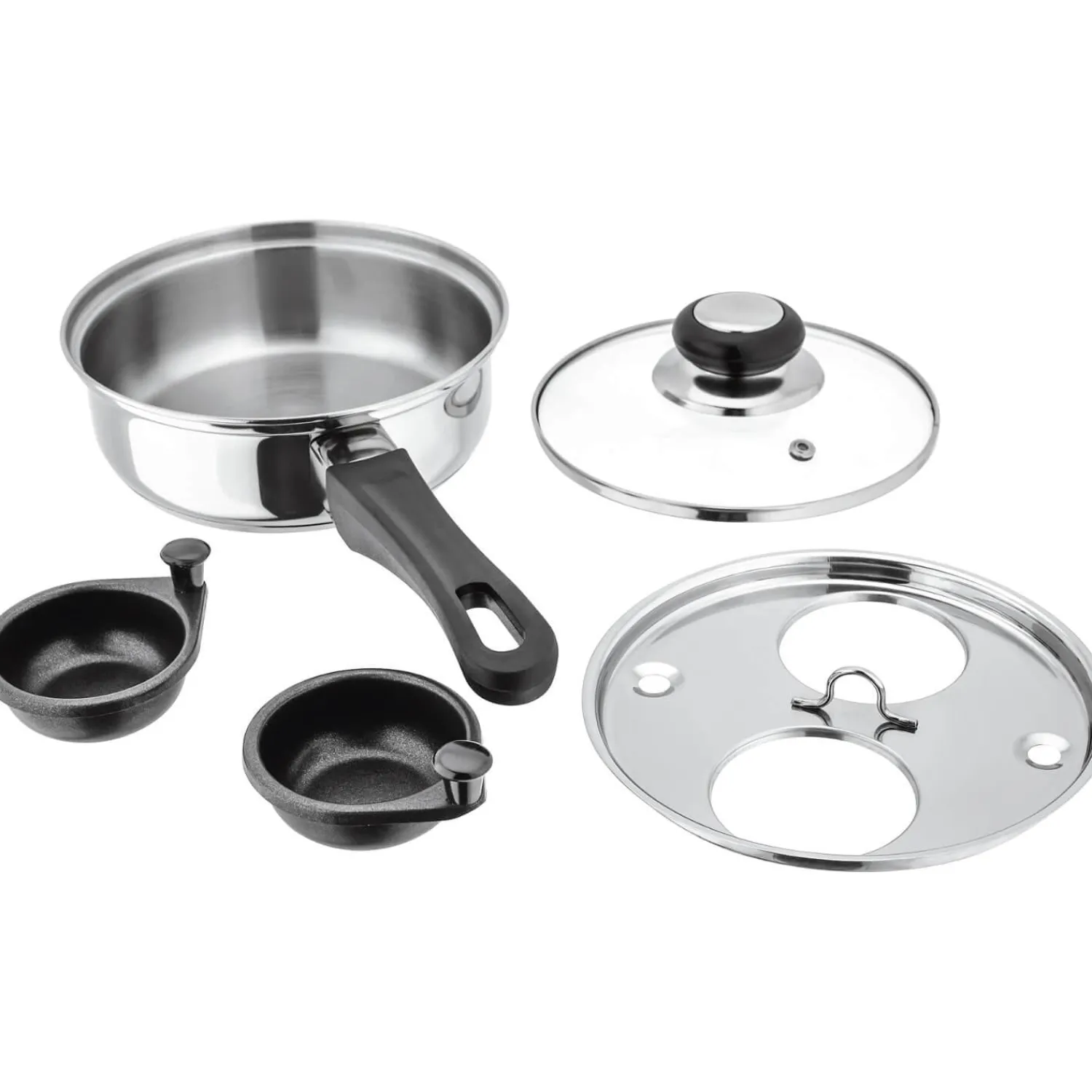 Judge Essentials Stainless Steel Egg Poacher - 2 Hole