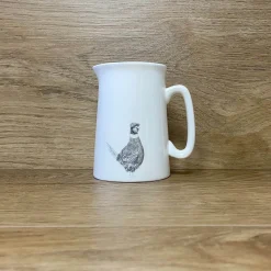 Katherine Sheard Fine China 1/2 Pint Jug - Perry Pheasant