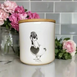 Katherine Sheard Fine China Storage Jar - Duke Duck