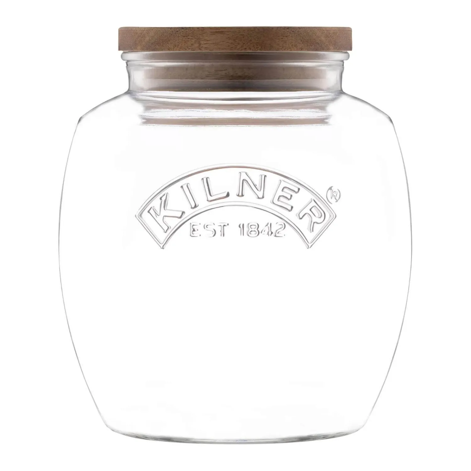 Kilner 2 Litre Universal Glass Jar with Acacia Lid