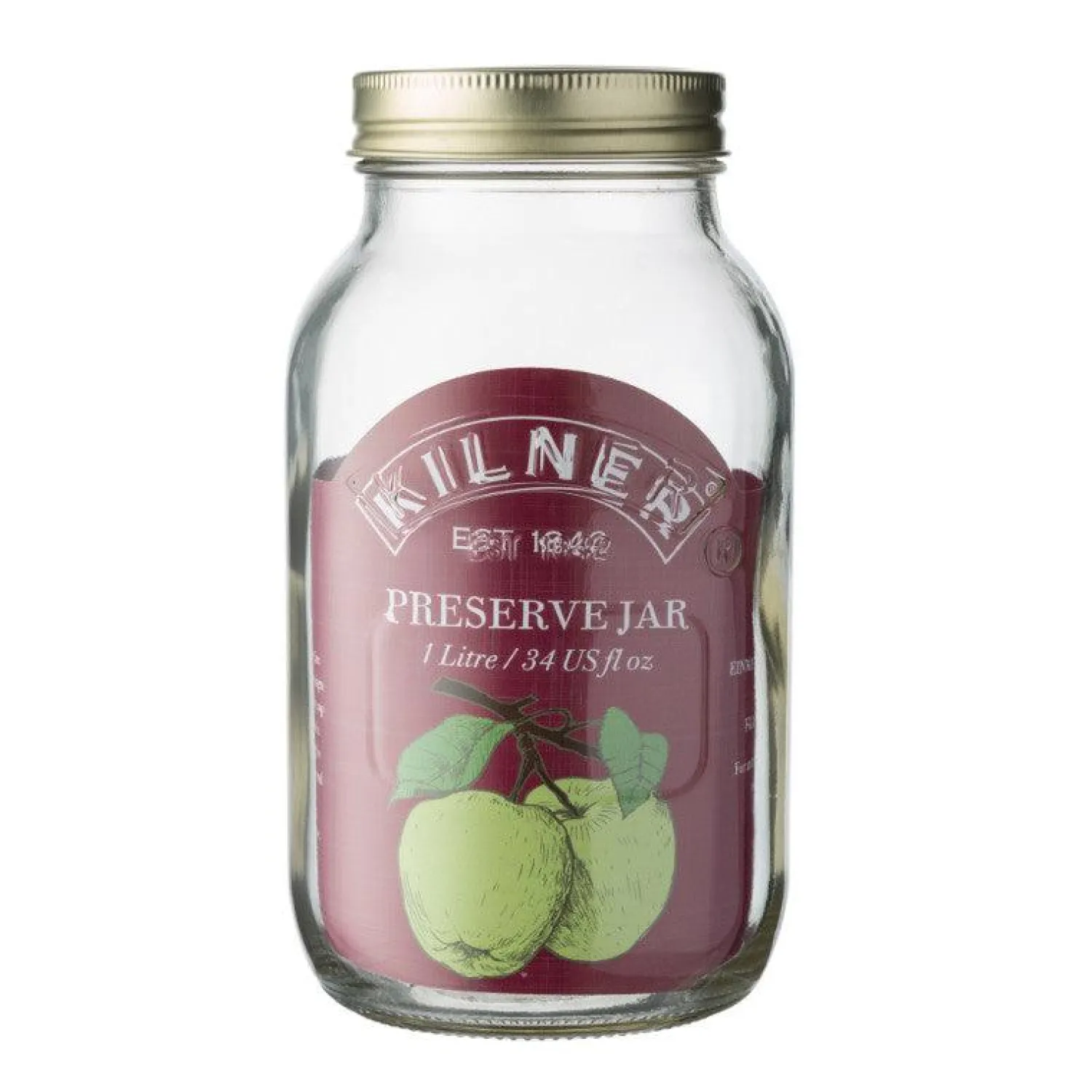 Kilner Glass Preserve Jar - 1 Litre