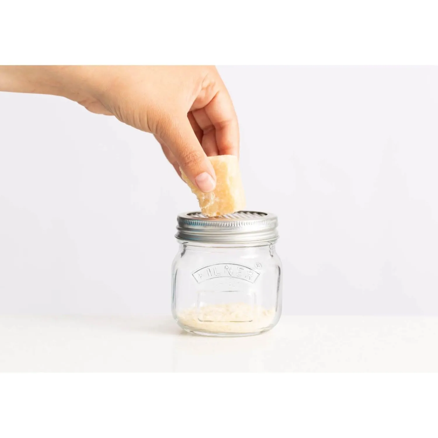 Kilner Glass Storage Jar with Grater Lid - 250ml