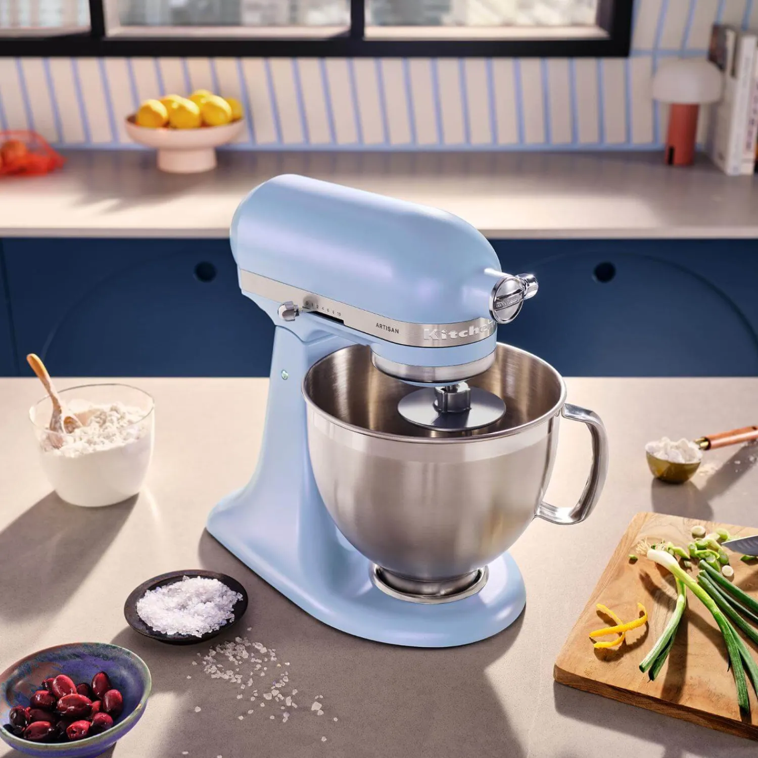 KitchenAid 195 Artisan Tilt-Head Stand Mixer - Blue Salt