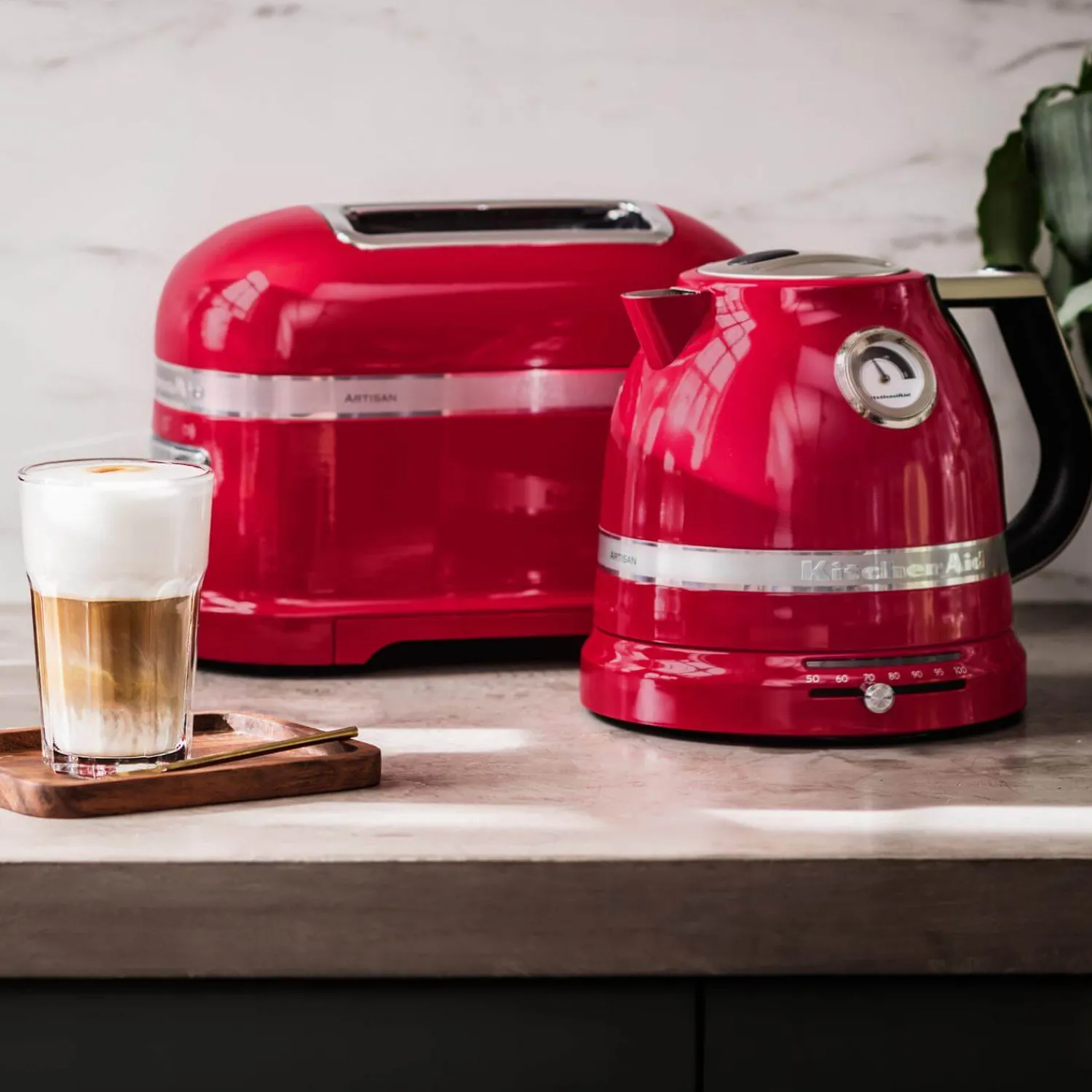 KitchenAid Artisan 5KMT2204BER 2 Slice Toaster - Empire Red