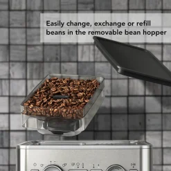 KitchenAid 5KES6551BSX Semi Automatic Espresso Machine with Burr Grinder - Stainless Steel