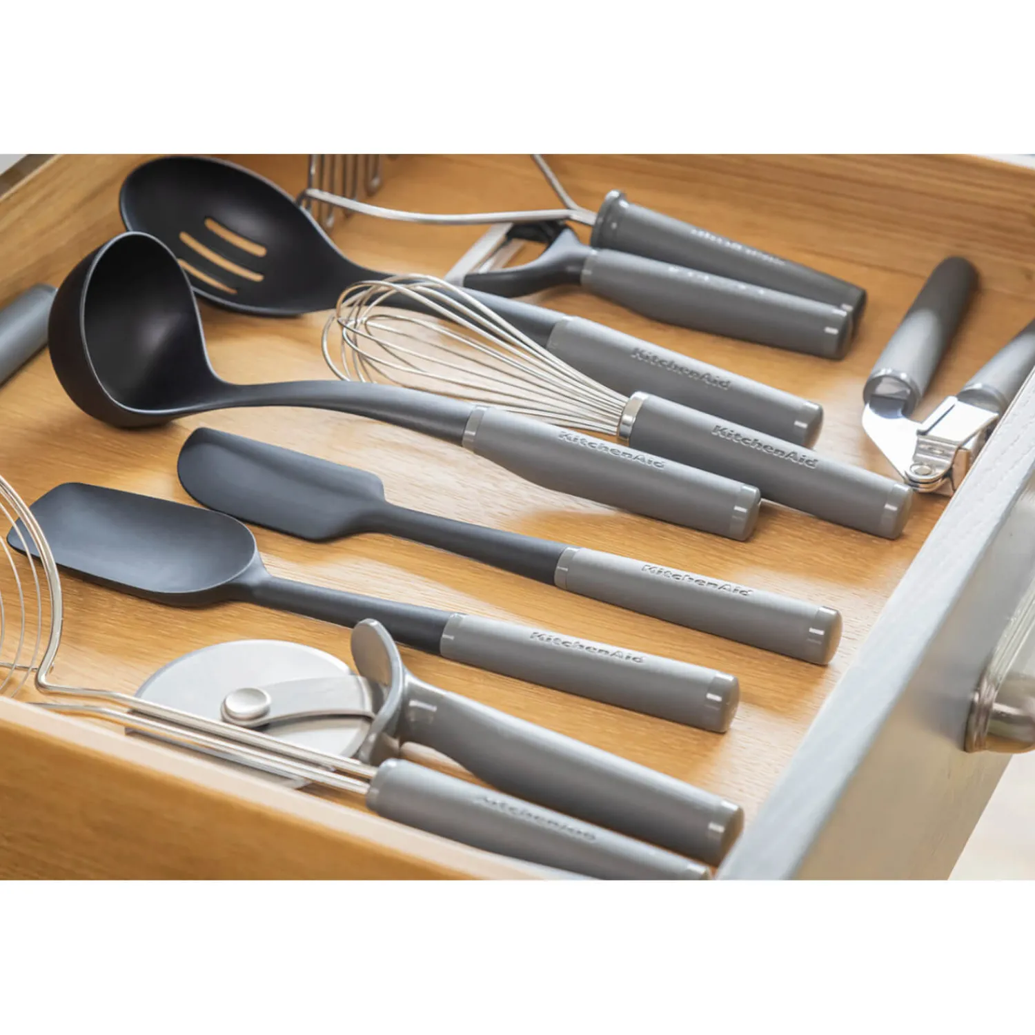 KitchenAid Soft Grip Utility Whisk - Charcoal Grey