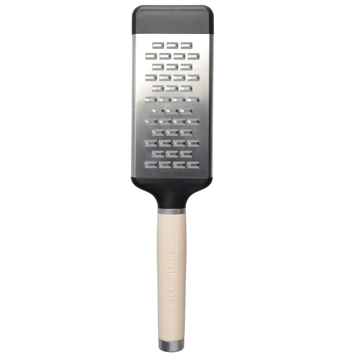 KitchenAid Utensils Etched Stainless Steel Medium Flat Grater - Almond Cream
