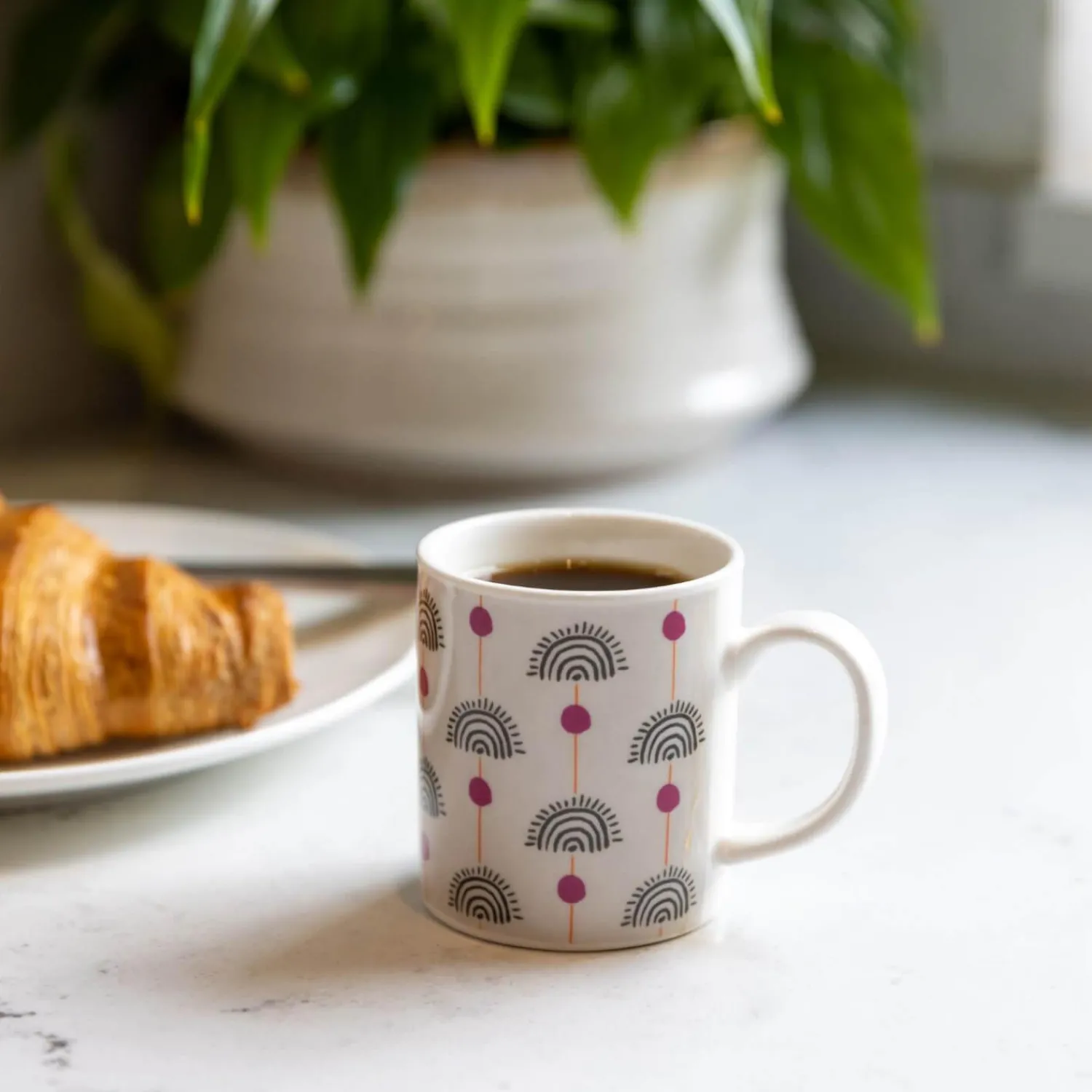 KitchenCraft Espresso Mug - Exotic Rainbow