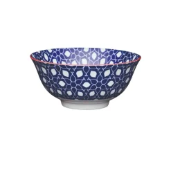 KitchenCraft Stoneware Bowl - Blue Floral