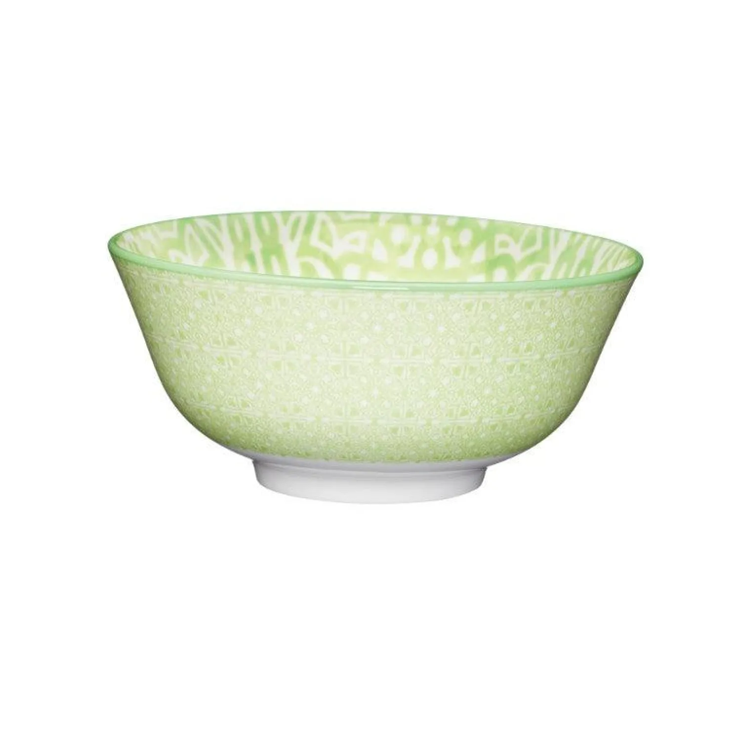 KitchenCraft Stoneware Bowl - Green Tile