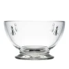 La Rochere Bee Embossed Clear Glass Footed Bowl - 13cm