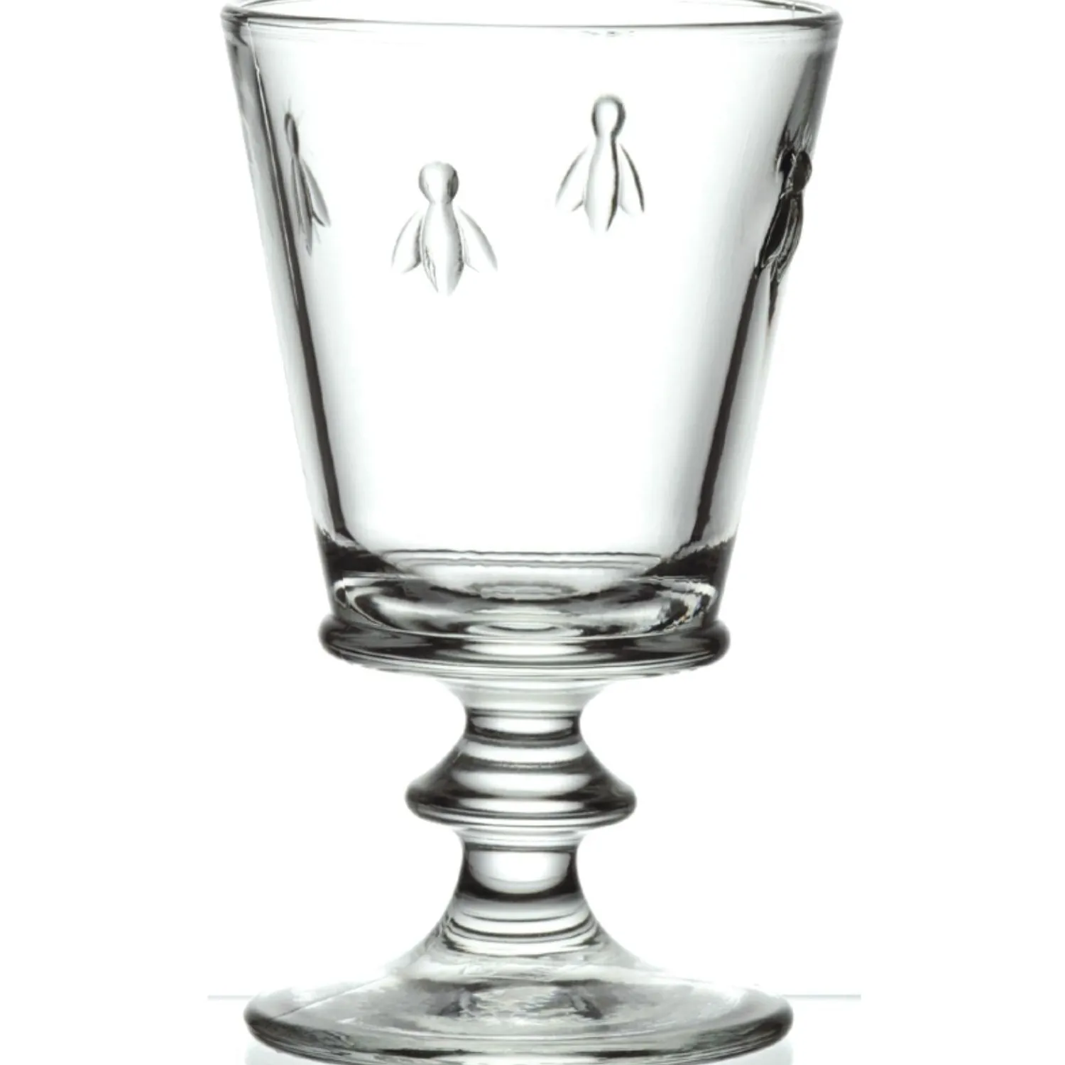 La Rochere Bee Embossed Stemmed Clear Goblet Wine Glass - 240ml