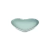 Le Creuset 23cm Heart Stoneware Plate - Sea Salt