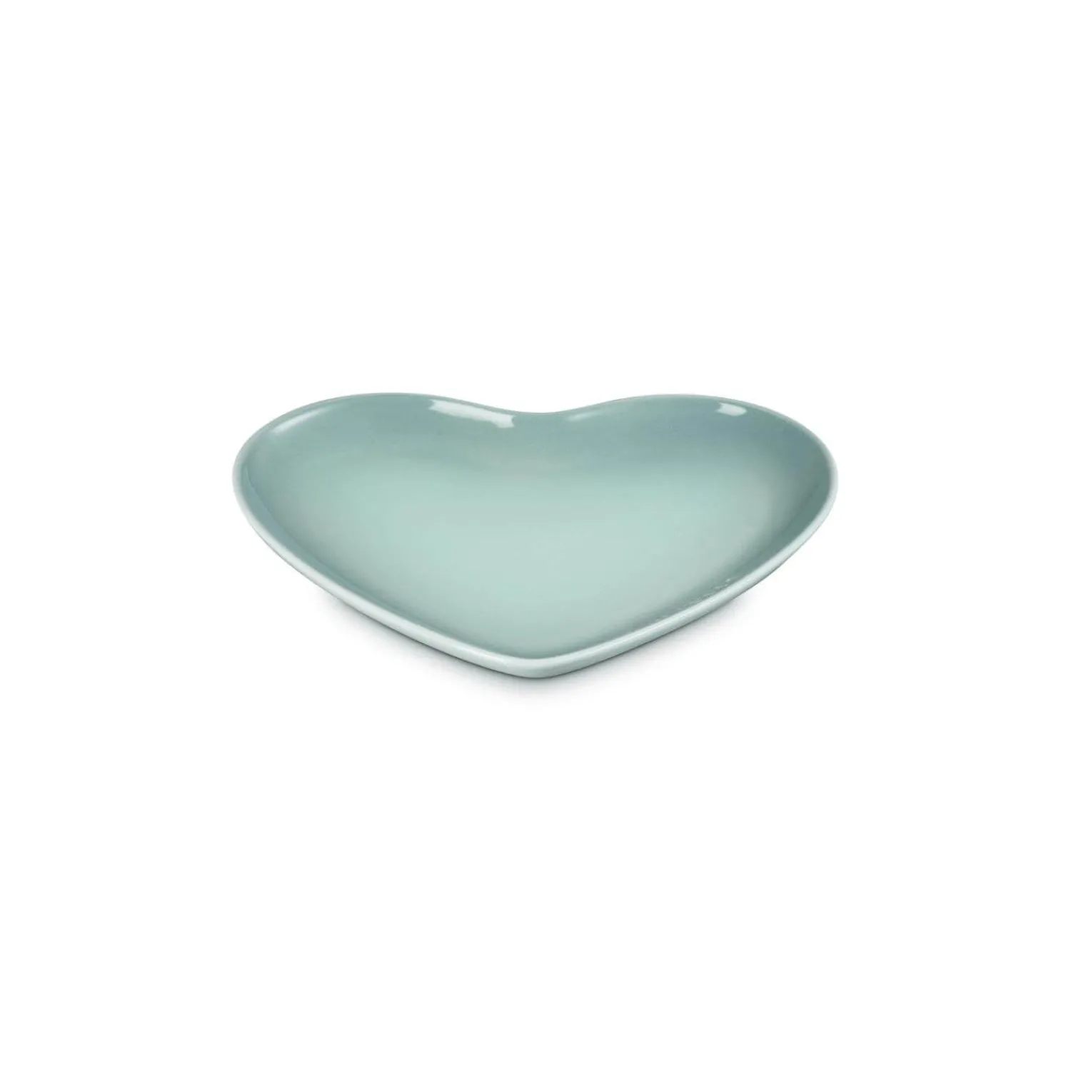 Le Creuset 23cm Heart Stoneware Plate - Sea Salt