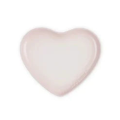 Le Creuset 23cm Heart Stoneware Plate - Shell Pink