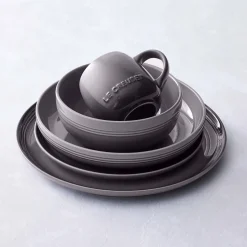 Le Creuset 22cm Stoneware Coupe Side Plate - Flint