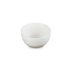 Le Creuset 12cm Stoneware Round Coupe Snack Bowl - Meringue