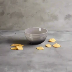 Le Creuset 12cm Stoneware Round Coupe Snack Bowl - Flint