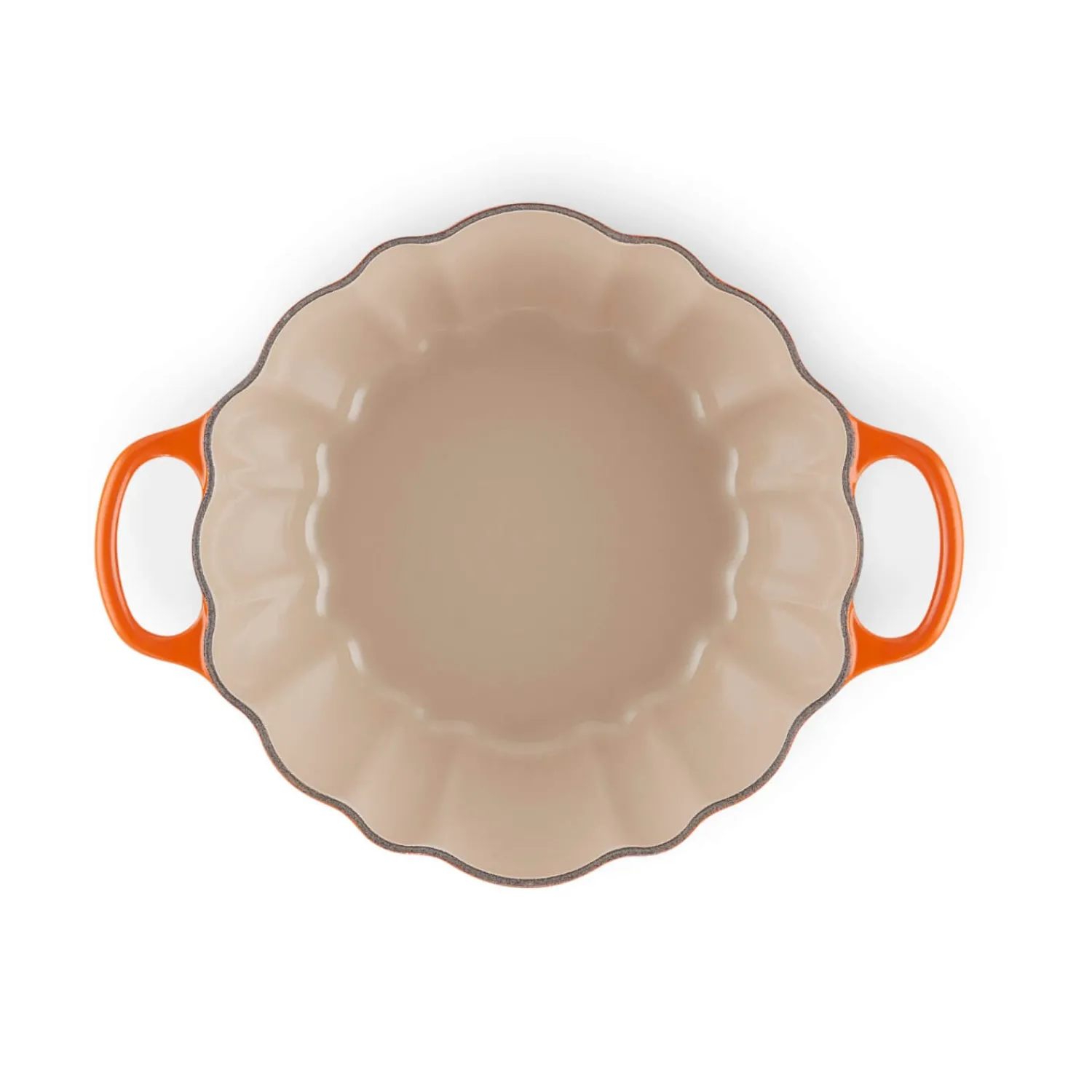 Le Creuset Halloween Cast Iron 24cm Pumpkin Casserole Dish - Volcanic