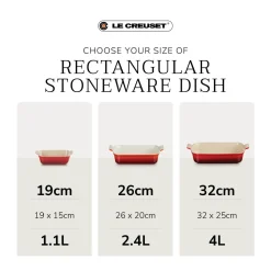 Le Creuset Heritage Stoneware 26cm Rectangular Dish - Sea Salt