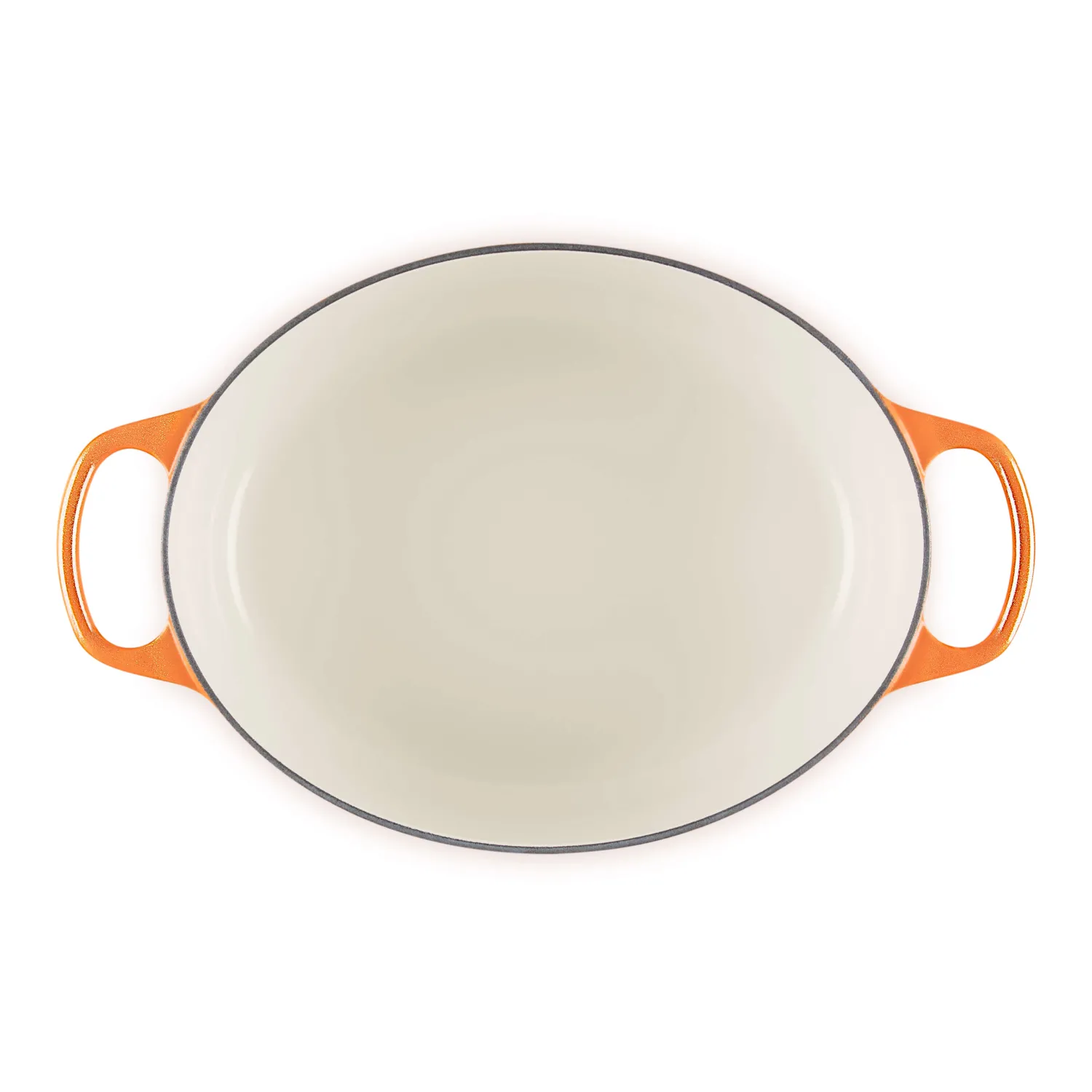 Le Creuset Limited Edition Signature 29cm Cast Iron Oval Casserole - Flamme Doree