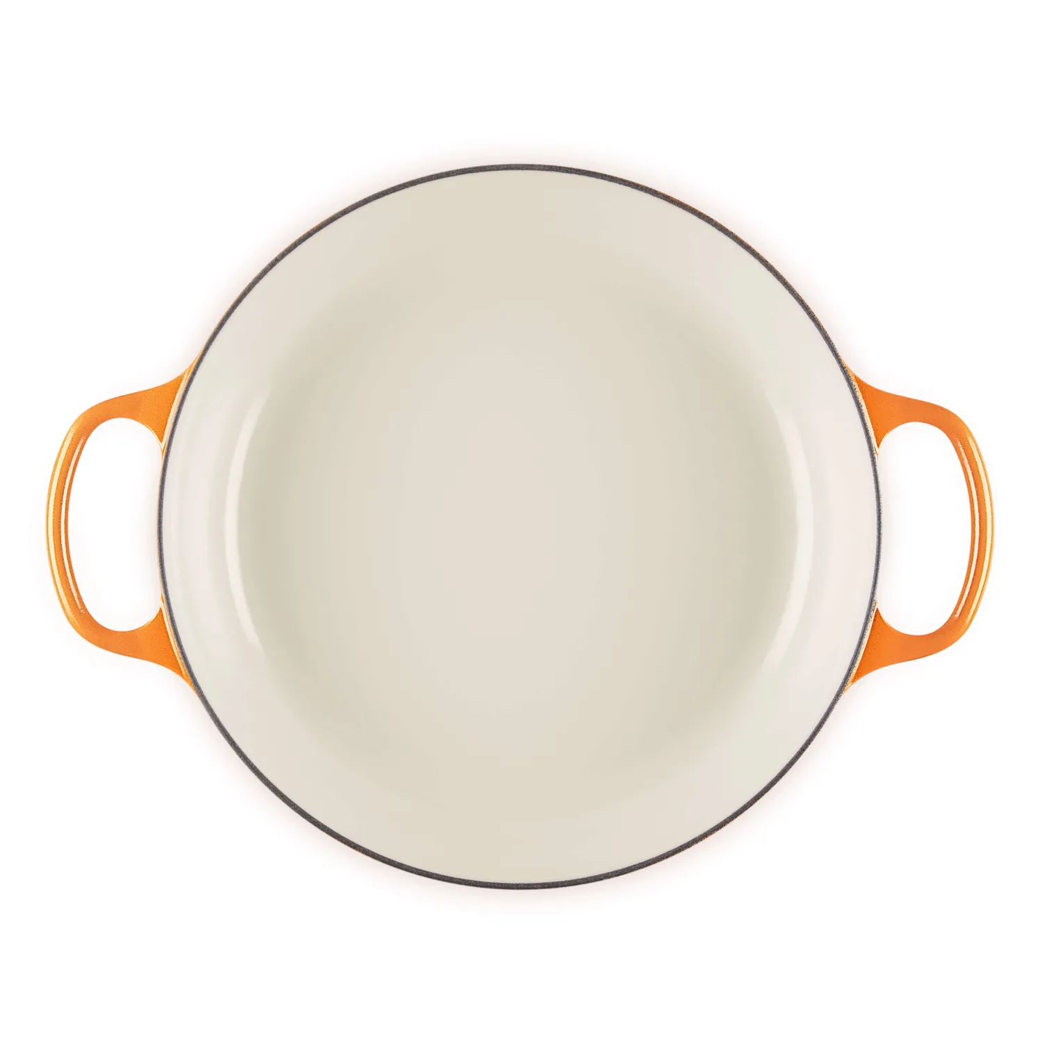 Le Creuset Limited Edition Signature 30cm Cast Iron Shallow Casserole - Flamme Doree