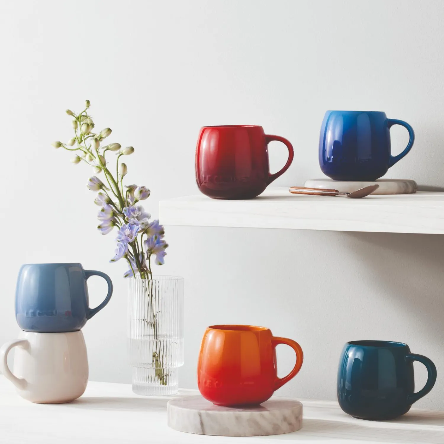Le Creuset 320ml Stoneware Coupe Sphere Mug - Deep Teal