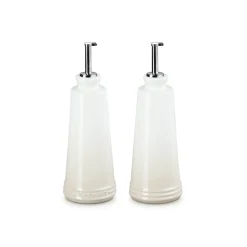 Le Creuset 300ml Stoneware Oil & Vinegar Set - Meringue