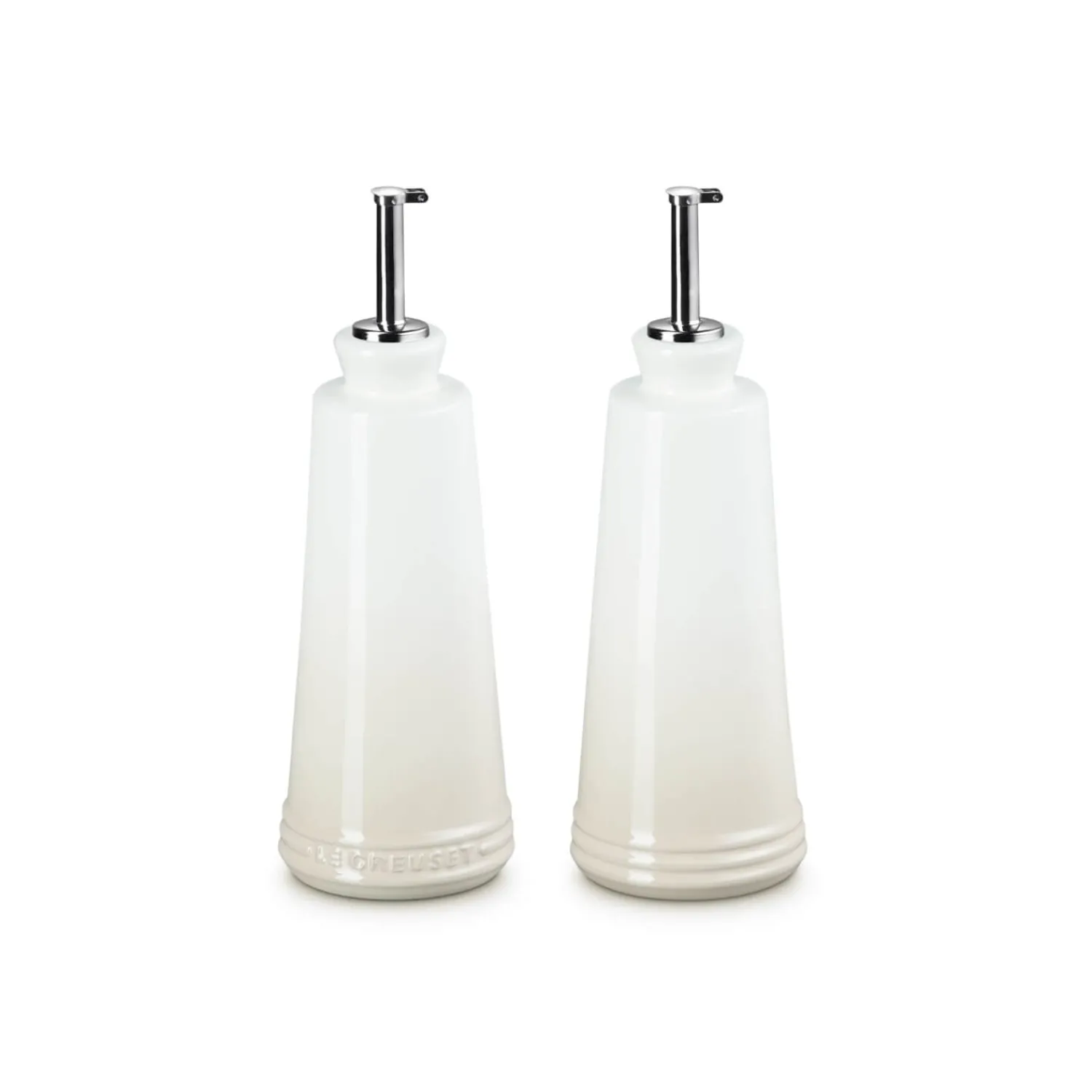 Le Creuset 300ml Stoneware Oil & Vinegar Set - Meringue