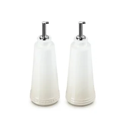 Le Creuset 300ml Stoneware Oil & Vinegar Set - Meringue