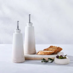 Le Creuset 300ml Stoneware Oil & Vinegar Set - Meringue