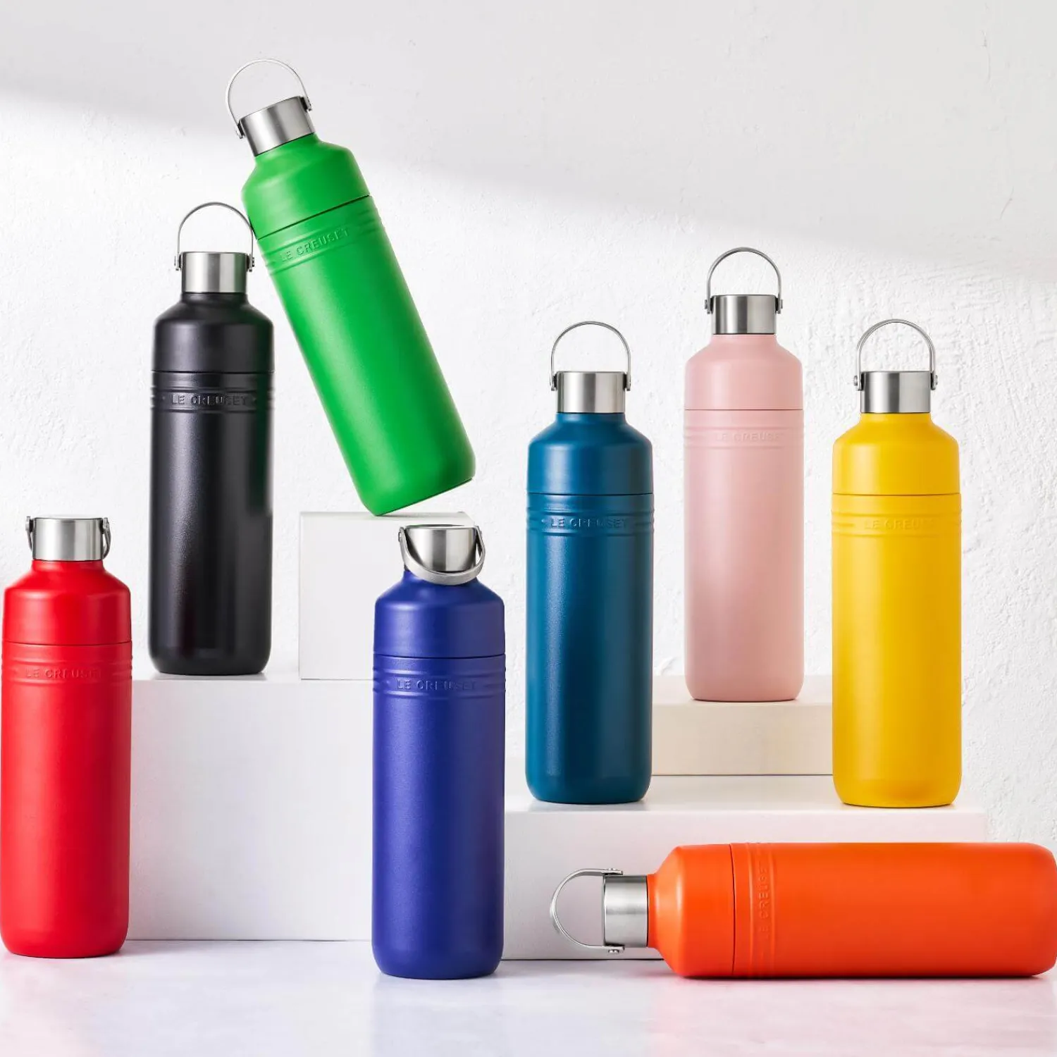 Le Creuset 'On The Go' 1-Litre Insulated Water Bottle - Shell Pink