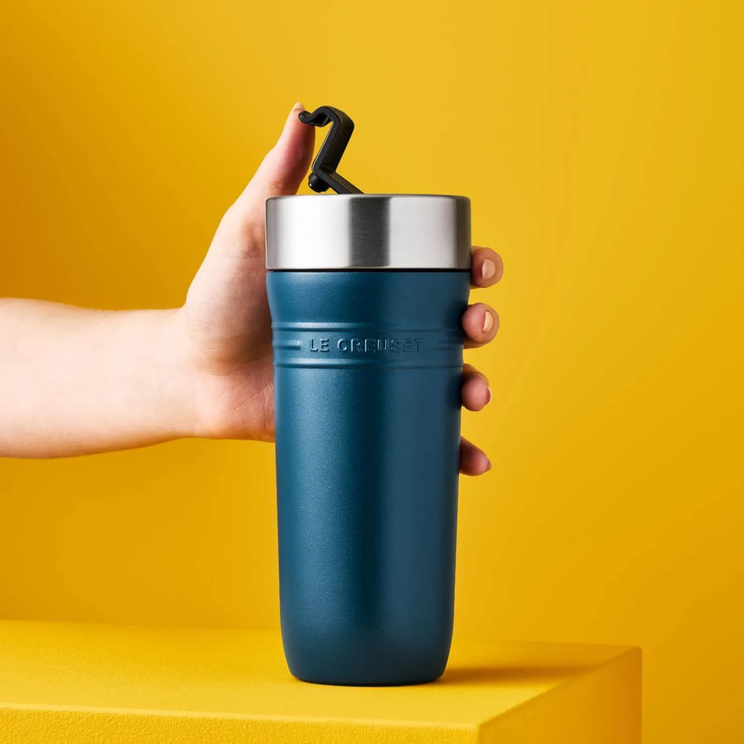 Le Creuset 'On The Go' 350ml Insulated Travel Mug - Deep Teal