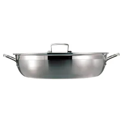 Le Creuset 3-Ply Stainless Steel Shallow Casserole - 24cm
