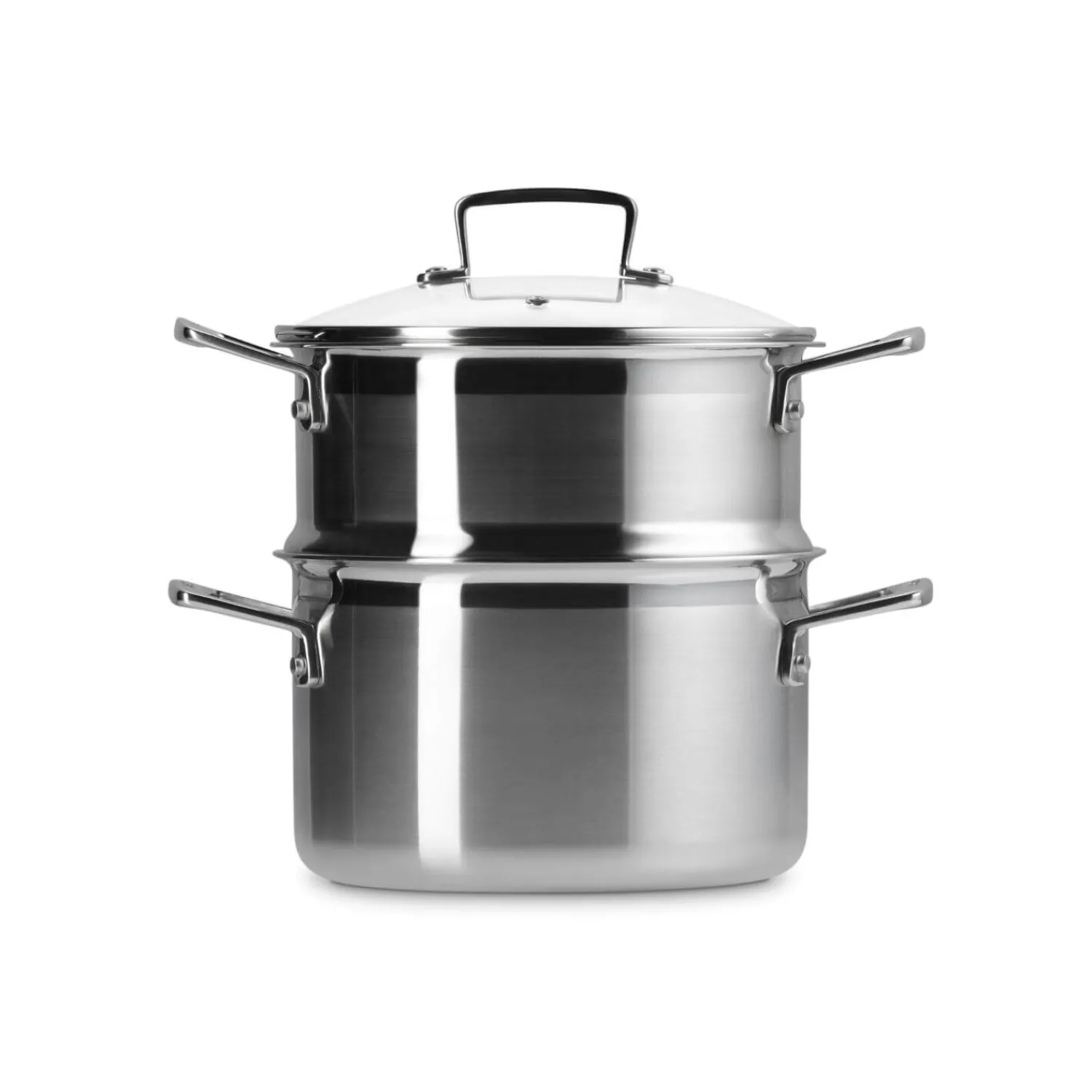 Le Creuset 3-Ply Stainless Steel Casserole with Steamer - 20cm