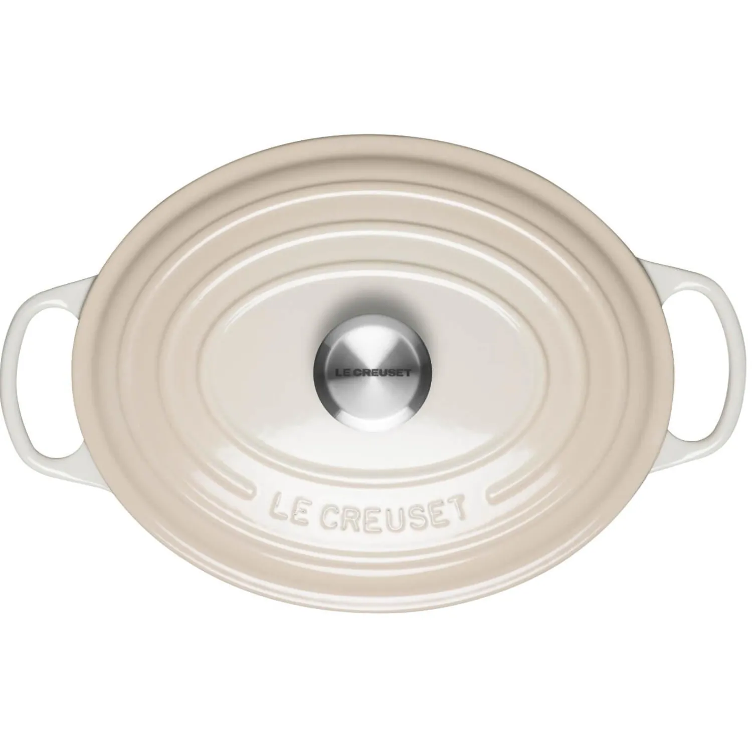 Le Creuset Signature Cast Iron 29cm Oval Casserole - Meringue