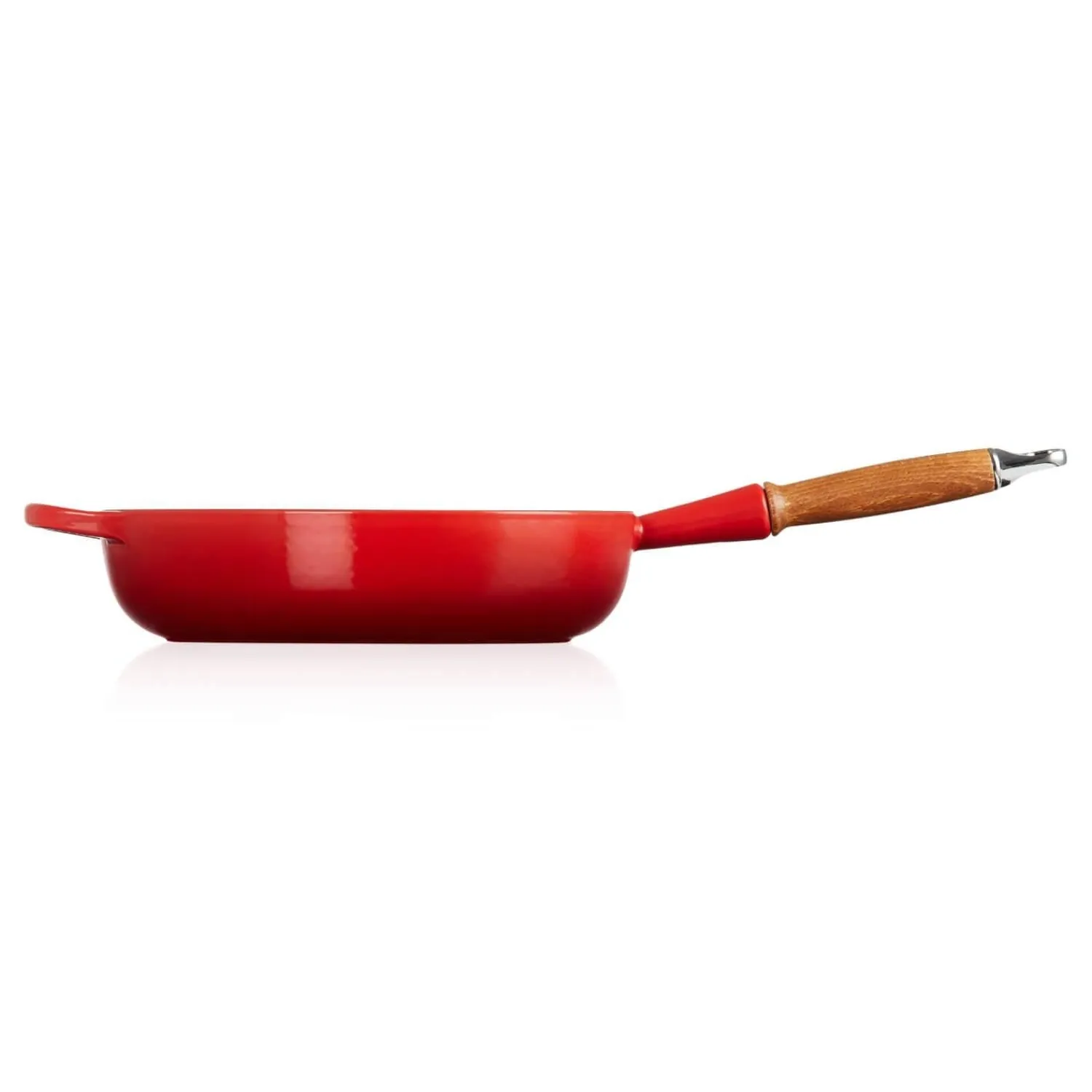 Le Creuset Signature Cast Iron 28cm Saute Pan - Cerise