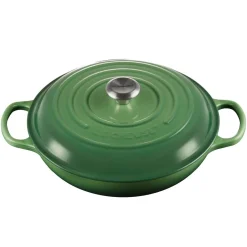 Le Creuset Signature Cast Iron 30cm Shallow Casserole  - Bamboo Green
